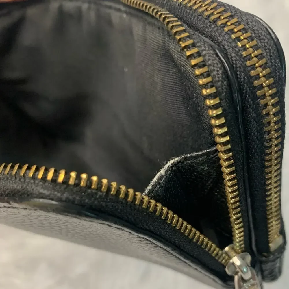 Coach Black Double Zip Pouch